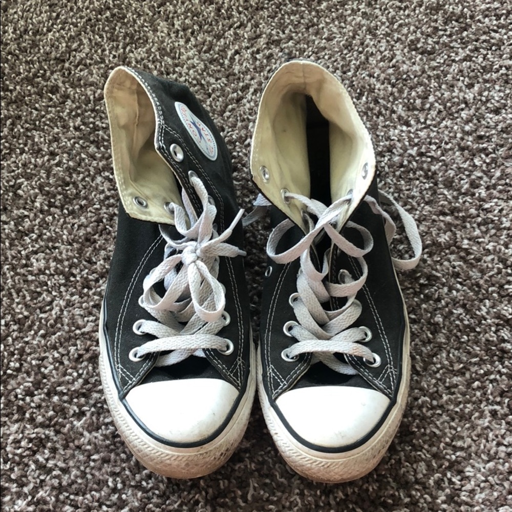 Black high top converse all star chuck Taylor